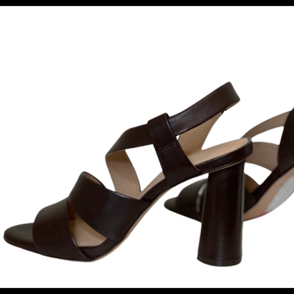 🔥CLOSET CLEAROUT🔥 ANTONIO MELANI Brown Layren Leather Heels - Picture 2 of 4